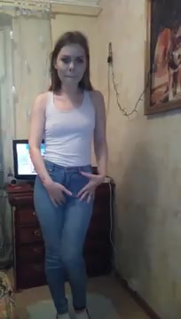 Click to play video Young teen wetting